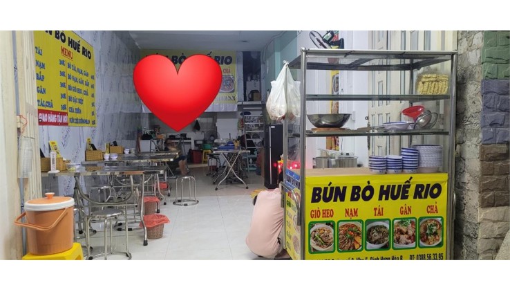 SANG NHƯỢNG NHANH Quán Bún Bò Vị Trí Đắc Địa Tại Quận Bình Tân - HCM