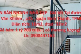 CẦN BÁN NHANH NHÀ ĐẸP- Giá tốt Tại quận Bình Thạnh, TPHCM