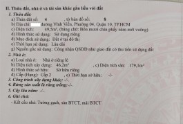 CHÍNH CHỦ Cần Bán Căn Nhà Mặt Phố Đường Vĩnh Viễn, Phường 4, Quận 10, Tp Hồ Chí Minh