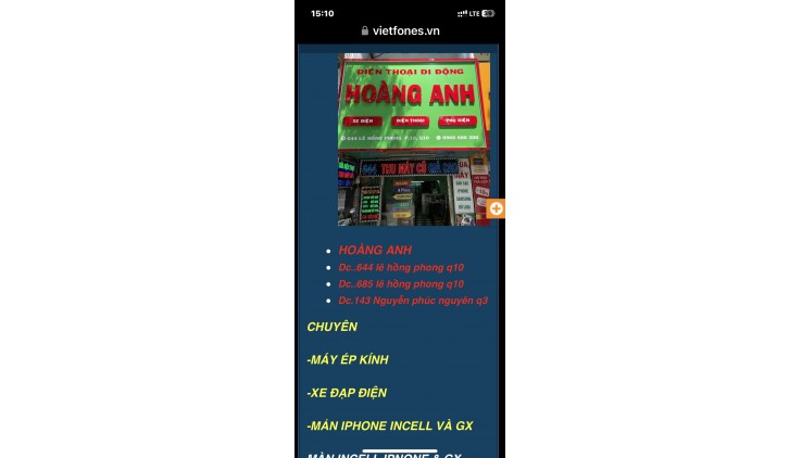 Chuyên thay màn hình iphone và pin //incell va GX giá rẻ bảo hành 12 tháng
