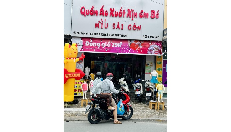 SANG NHƯỢNG MẶT BẰNG KINH DOANH QUẦN ÁO Tại Phường Sơn Kỳ, Quận Tân Phú - HCM