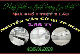 Cần bán rẻ nhà nhỏ xinh 1 trệt 2 lầu trung tâm Q1 TP.HCM