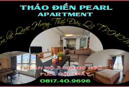Cho thuê rẻ căn hộ Thảo Điền Pearl 3 phòng ngủ full nội thất trung tâm Q2 TP.HCM