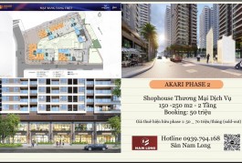 Sở Hữu Ngay Shophouse Thương Mại Tại Akari City