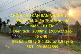 CHÍNH CHỦ CẦN BÁN NHANH 10 LÔ LIỀN KỀ  Tại Xuân Thới Sơn,  Hóc Môn, TP.HCM