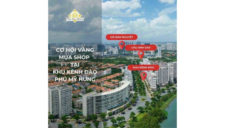 Shophouse Phú Mỹ Hưng - Mặt tiền rộng 16m2 - Full kính - Thích hợp nhiều ngành kinh doanh