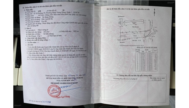 CHÍNH CHỦ Bán Nhà Trọ Mặt Tiền Đường 39, Phường Bình Trưng Đông, Quận 2, TP HCM