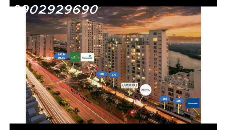 SHOP ĐẠI LỘ NGUYỄN LƯƠNG BẰNG, LỀ RỘNG THOÁNG, ĐẬU ĐỔ XE THOẢI MÁI