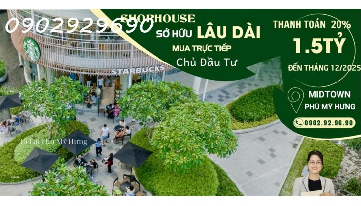 Shophouse Phú Mỹ Hưng - Đa dạng vị trí - Đa dạng kích thước - Sở hữu lâu dài - Mua trực tiếp CĐT