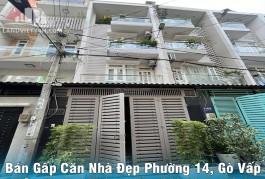 Bán Gấp Căn Nhà Đẹp Phường 14, Gò Vấp, Hẻm Xe Hơi Thông, Khu Nội Bộ An Ninh