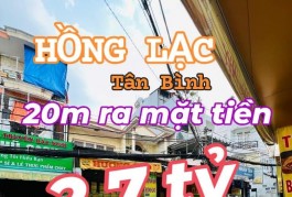 Siêu rẻ HỒNG LẠC - TÂN BÌNH - 25M2 -  GẦN MẶT TIỀN - 2.7 TỶ TL