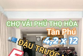 Nhà Siêu rẻ Phú Thọ Hòa - Tân Phú - 4,2 x 12, 4 tầng, nhỉnh 5 tỷ