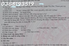 CHÍNH CHỦ CẦN BÁN NHÀ 3 TẦNG TẠI TRUNG TÂM QUẬN TÂN PHÚ