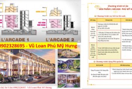 L'arcade Phú Mỹ Hưng. Cập nhật giá bán & ưu đãi T7/2024 . Mua giá gốc giai đoạn 1 trực tiếp chủ đầu tư, chiết khấu hấp dẫn