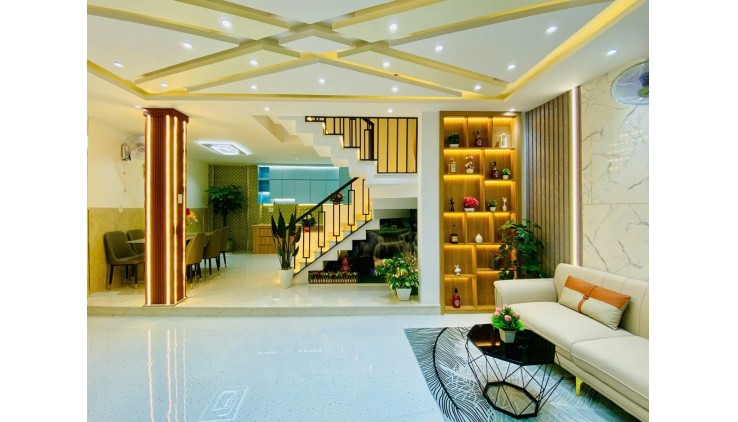 BÁN NHÀ QUANG TRUNG, HẺM NHỰA 5M, 5x10M 4 TẦNG NHÀ MỚI