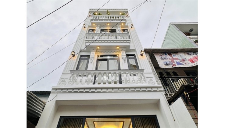 Nhà đẹp 4 Tầng, full nội thất. Hẻm 5m thông Phan Huy Ích, Phường 12, Gò Vấp.