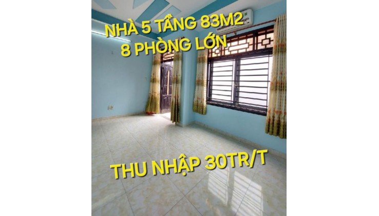 5 tầng 83m2 có 7 tỷ 5 Quang Trung Phường 8 Gò Vấp TP.HCM