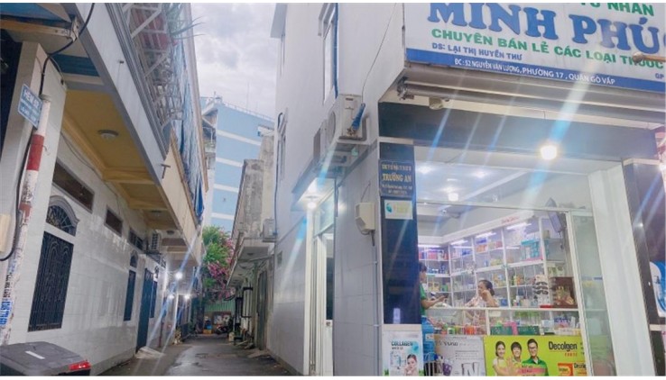 CẦN BÁN GẤP HẠ 1,5T SÁT MTTT GÒ VẤP SÁT LOTTEMART, 2 MẶT HẺM THÔNG XE TẢI 103M2 CHỈ 10,5T