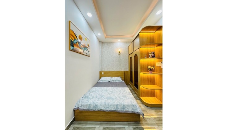 NHÀ MỚI XÂY - 2 MẶT TIỀN - 3 TẦNG - PHƯỜNG 12 - GÒ VẤP.  CHỈ NHỈNH 4 TỶ TL.