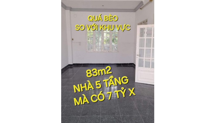 5 tầng 83m2 có 7 tỷ 5 Quang Trung Phường 8 Gò Vấp TP.HCM