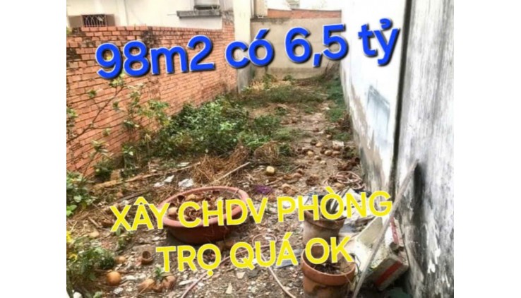 Đất 98m2 có 6,5 tỷ Lê Đức Thọ Phường 13 Gò Vấp TP.HCM