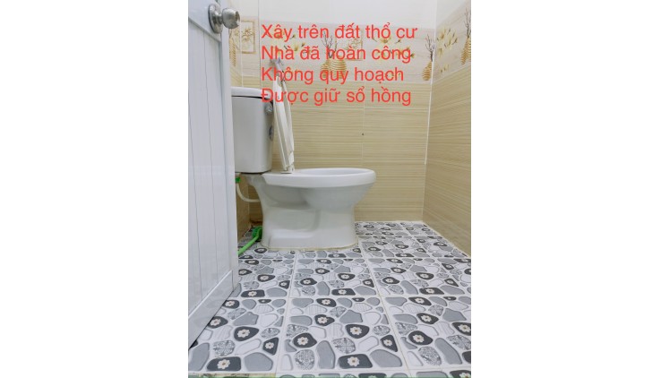 Nhà phố 1tỷ080 (3.5m*6m), giữ sổ hồng, 1 trệt 1 lầu, Hiệp Thành 06, Q12