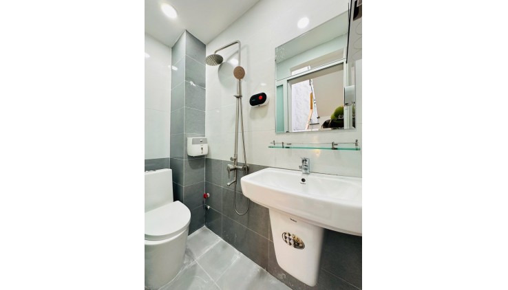 NHÀ MỚI XÂY - 2 MẶT TIỀN - 3 TẦNG - PHƯỜNG 12 - GÒ VẤP.  CHỈ NHỈNH 4 TỶ TL.