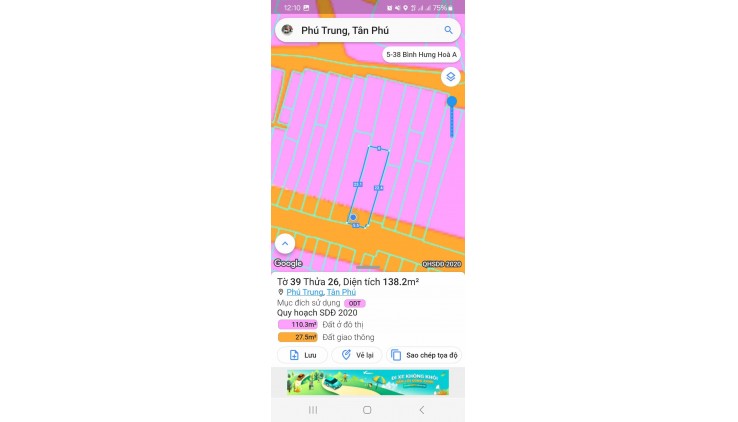 Nhà mặt tiền - Đường Hoàng Xuân Nhị - Tân Phú - 139m2, hơn 12 tỷ