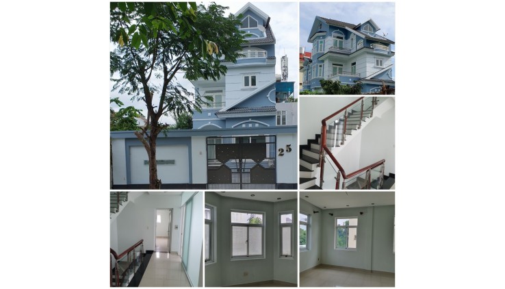 Cho thuê villa 385m2, 1 trêt, 2 lầu, mới sơn lại đẹp,KDC Khang Điền, P.Phước Long B, Q9