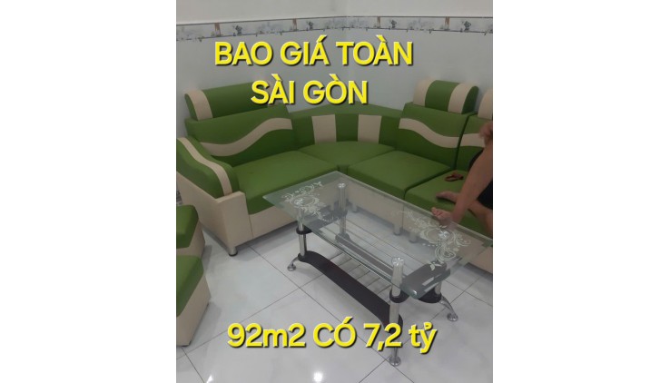 Bao Giá Toàn Sài Gòn 92m2 7,2 tỷ Lê Đức Thọ Phường 15 Gò Vấp TP.HCM