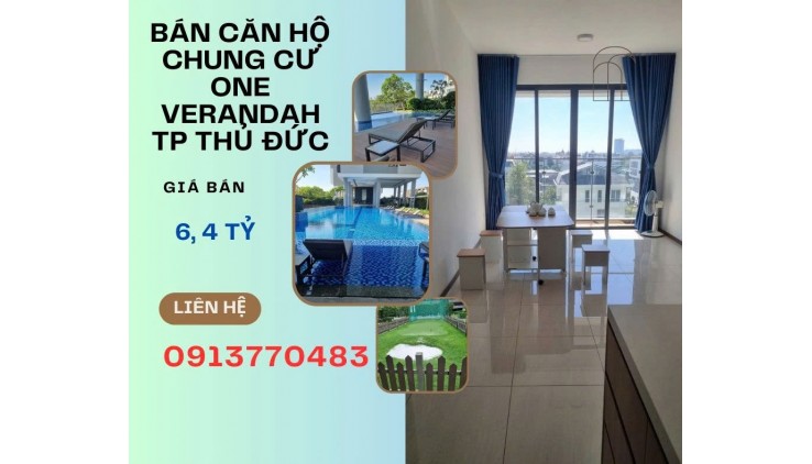 Cần bán căn hộ 2 PN, view sông Sài Gòn CC cao cấp One Verandah TP.Thủ Đức, TPHCM