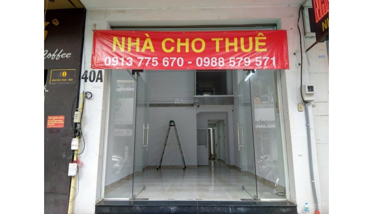 CHO THUÊ NHÀ 2 MẶT TIỀN TRƯỚC SAU – SỐ 40A, ĐƯỜNG NGUYỄN THÁI BÌNH, PHƯỜNG 4