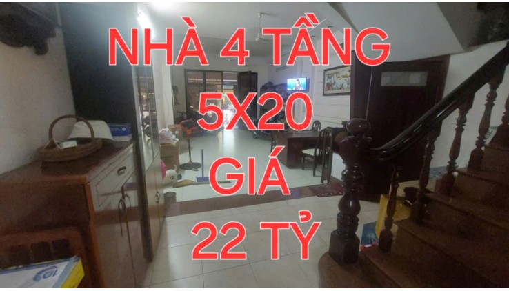 Bán nhà MTKD 100m2 4 tầng giáp Tạ Quang Bữu phường 5 quận 8 giá 22 tỷ