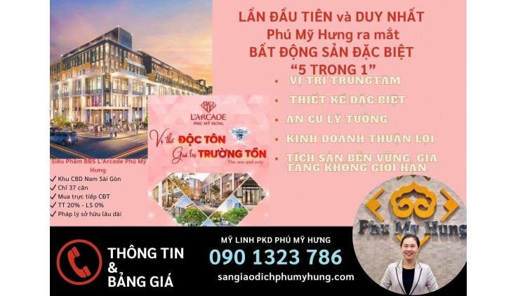 Cập nhật ưu đãi mới nhất dự án Larcade Phú Mỹ Hưng Tháng 9/2024 0901323786