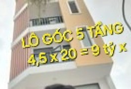 Toà Nhà 5 tầng 4,5 x 20 có 9 tỷ x Bùi Văn Ngữ Hiệp Thành Quận 12 TP.HCM