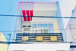 GẦN CHỢ GÒ XOÀI - CÁCH TÂN PHÚ 5 PHÚT - HẺM 6M THÔNG - SÁT MẶT TIỀN - 65M 2 TẦNG 3PN CHỈ 5TỶ2
