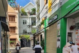 BÁN GẤP ĐI ĐỊNH CƯ - HẺM NHỰA 7M - PHAN ĐĂNG LƯU -4 TẦNG -64m2- 12.5 tỷ .