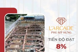 LARCADE PHÚ MỸ HƯNG THÁNG 8/2024 XÂY DỰNG ĐẾN ĐÂU?