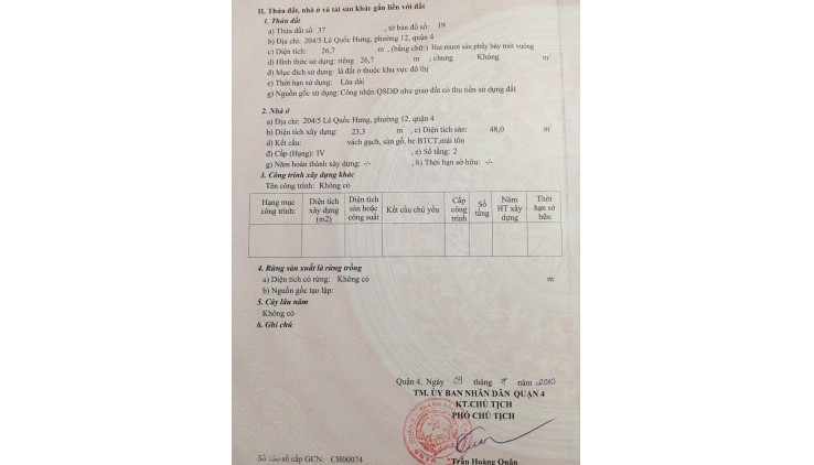 CHÍNH CHỦ BÁN NHÀ GIÁ TỐT NHẤT KHU VỰC LÊ QUỐC HƯNG-P13
