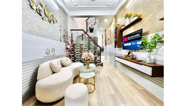 Nhà 3 Tầng full nội thất, Gần chợ Hạnh Thông Tây, Quang Trung, Phường 8, Gò Vấp, chỉ 4.2 tỷ