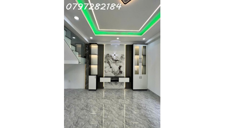 BÁN  NHÀ MỚI 1 TRỆT 3 LẦU -DT 66M2  SÁT ĐH TÀI CHÍNH MARKETING - LONG TRƯỜNG - Q9