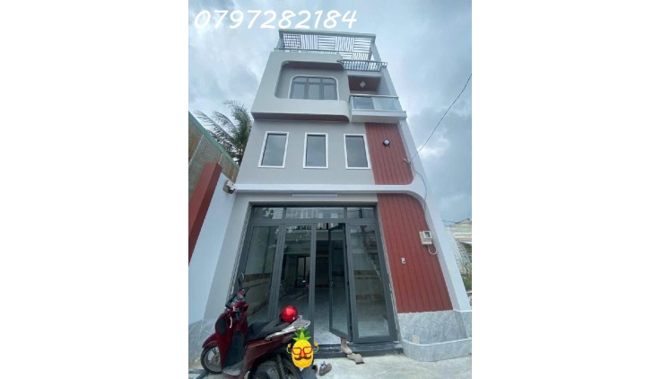 BÁN  NHÀ MỚI 1 TRỆT 3 LẦU -DT 66M2  SÁT ĐH TÀI CHÍNH MARKETING - LONG TRƯỜNG - Q9