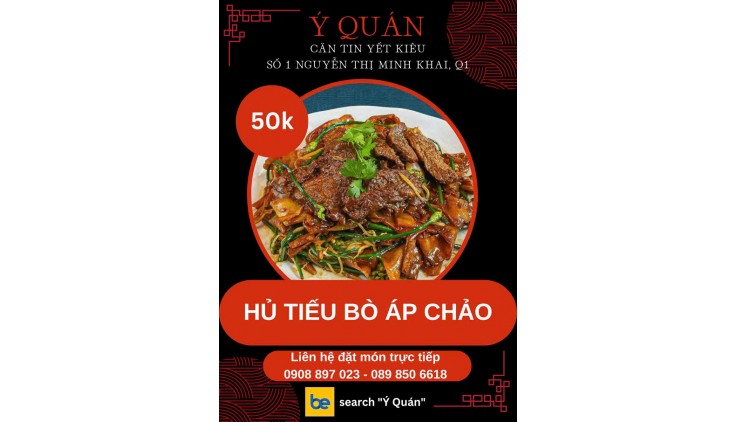 Ý Quán - Bò Kho Gia Truyền & Phá Lấu - Căn Tin Yết Kiêu cổng sau sở thú ngay chân cầu Thị Nghè hồ bơi Yết Kiêu