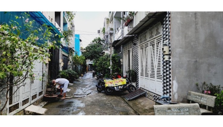 Gần THPT Nguyễn Trung Trực - Hẻm xe hơi - (4 x 12.5)m - BTCT 2 Tầng