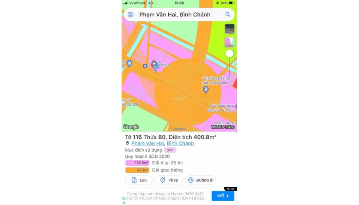 Bán nhà MT Trần Văn Giàu 342m2 thổ cư, giá 18 tỷ, LH 0938 703545