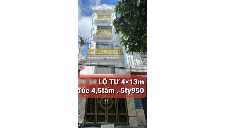 NHÀ 5 TẦNG LÔ TƯ -  BHH A - BÌNH TÂN, NHỈNH 5 TỶ 5