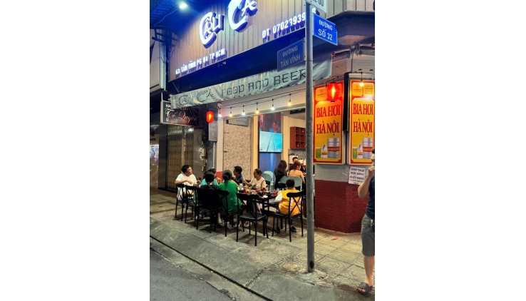 Quận 4, Sang Quán Nhậu Góc 2 MT tại Tân Vĩnh,quận 4 ,TP.HCM. Tel : 0901399926 em Hải