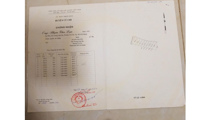 HOT HOT -CHÍNH CHỦ BÁN GẤP LÔ ĐẤT Tại Xã Trung Lập Hạ, Củ Chi, HCM