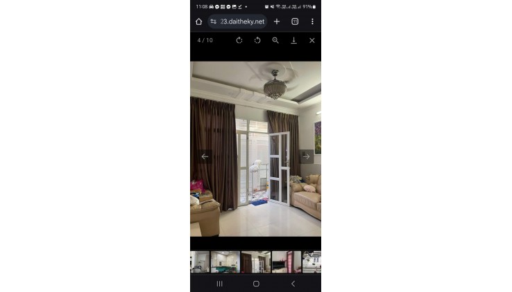 Bán nhà giá rẻ Ba Đình 4,5*11 3 tầng 4pn full nội thất p 8 quận 8