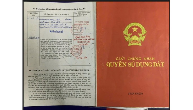 Đất Đẹp - Giá Tốt - Chính Chủ Bán lô đất tại Đường Tỉnh lộ 8, Xã Phước Vĩnh An, Củ Chi, HCM